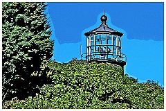 Gay Head (Aquinnah) Light on Martha's Vineyard -Digital Painting